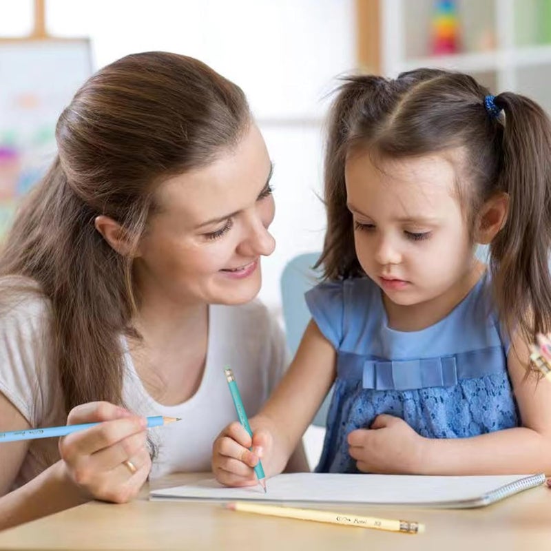 أقلام #2 مبرية مسبقًا للأطفال، قلم رقم 2 مع ممحاة للمدرسة والكتابة، 12 قطعة - Image 2