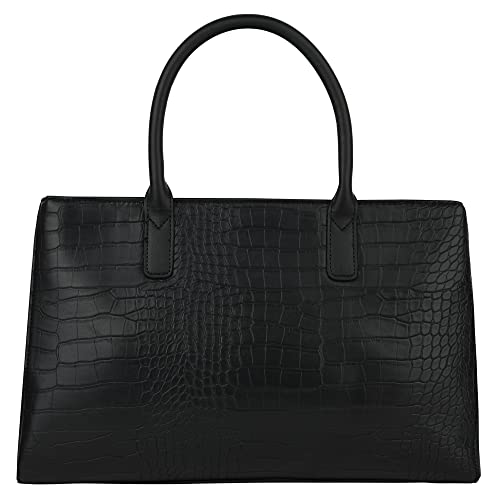 Accessorize London Women's Black Beetel Croc Hand Bag with Adjustable Strap| hand bags for women stylish medium size |Ladies Purse Sling Bag|Shoulder bag for woman - Image 3