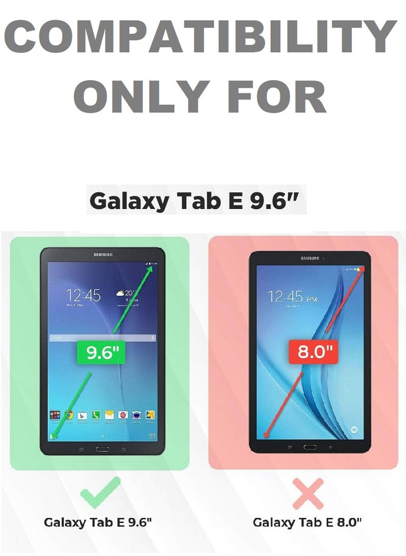 2 Pieces Tempered Glass Screen Protector Clear Designed For Samsung Galaxy Tab E 9.6 Full Screen Coverage And Bubble Free - Image 2