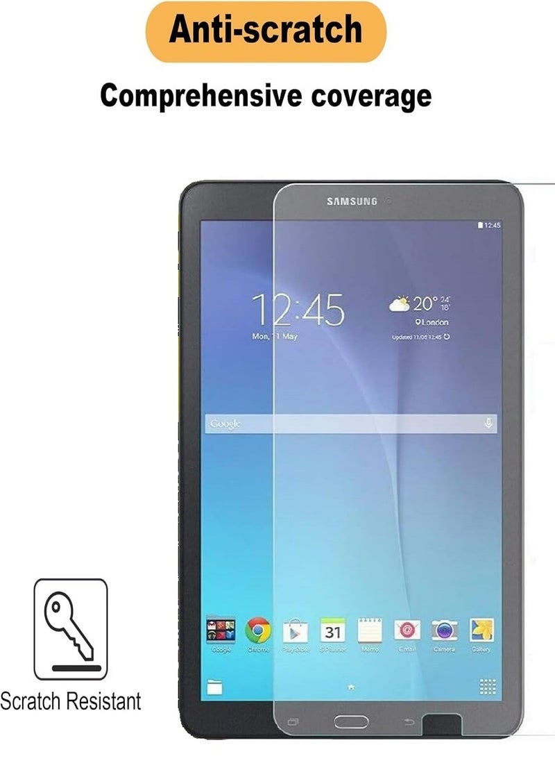 2 Pieces Tempered Glass Screen Protector Clear Designed For Samsung Galaxy Tab E 9.6 Full Screen Coverage And Bubble Free - Image 4