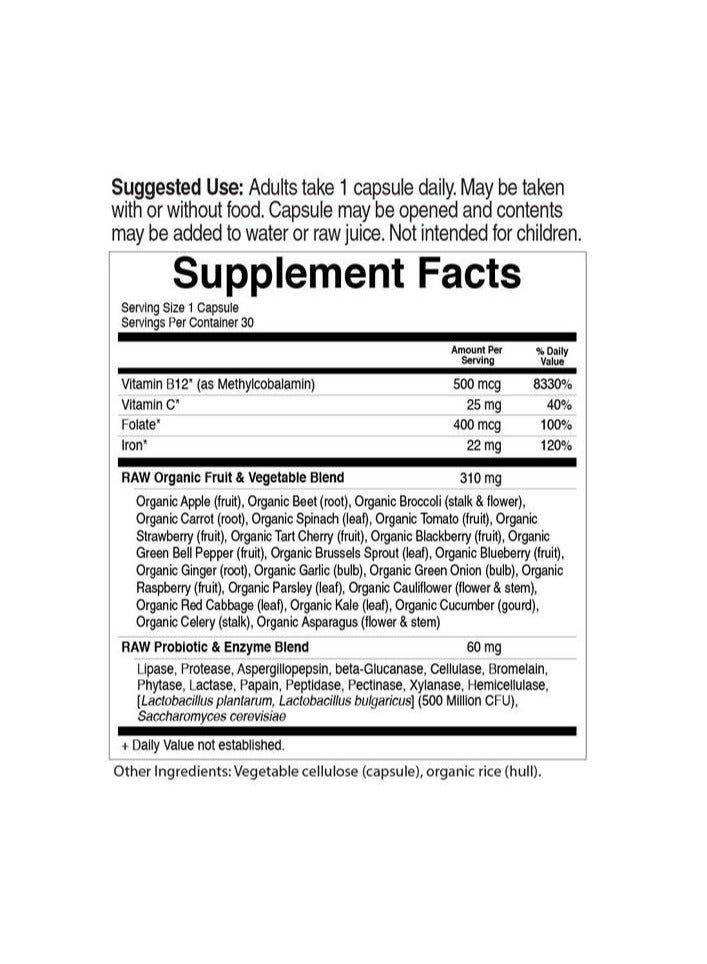 Garden of Life Vitamin Code Iron - Image 3