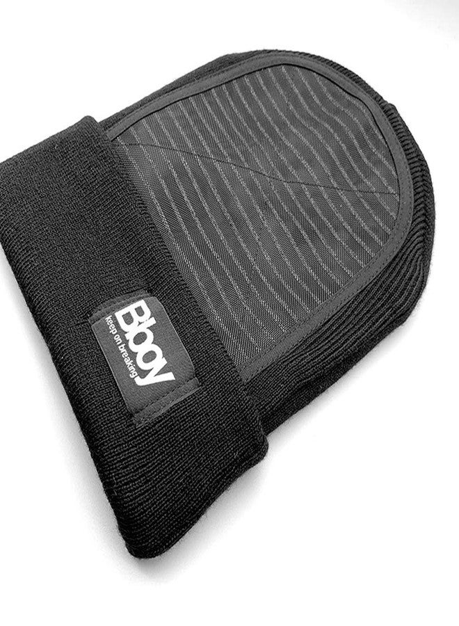 Aikutami AWEHIRU Bboy Bgirl Spin Cap with Bandage Wear-Resistant Headspin Beanie for Training Double Pad Protection (Black) - Image 3