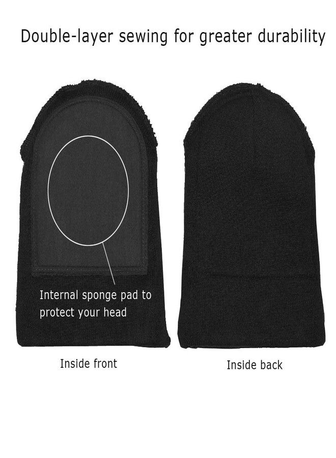 Aikutami AWEHIRU Bboy Bgirl Spin Cap with Bandage Wear-Resistant Headspin Beanie for Training Double Pad Protection (Black) - Image 5
