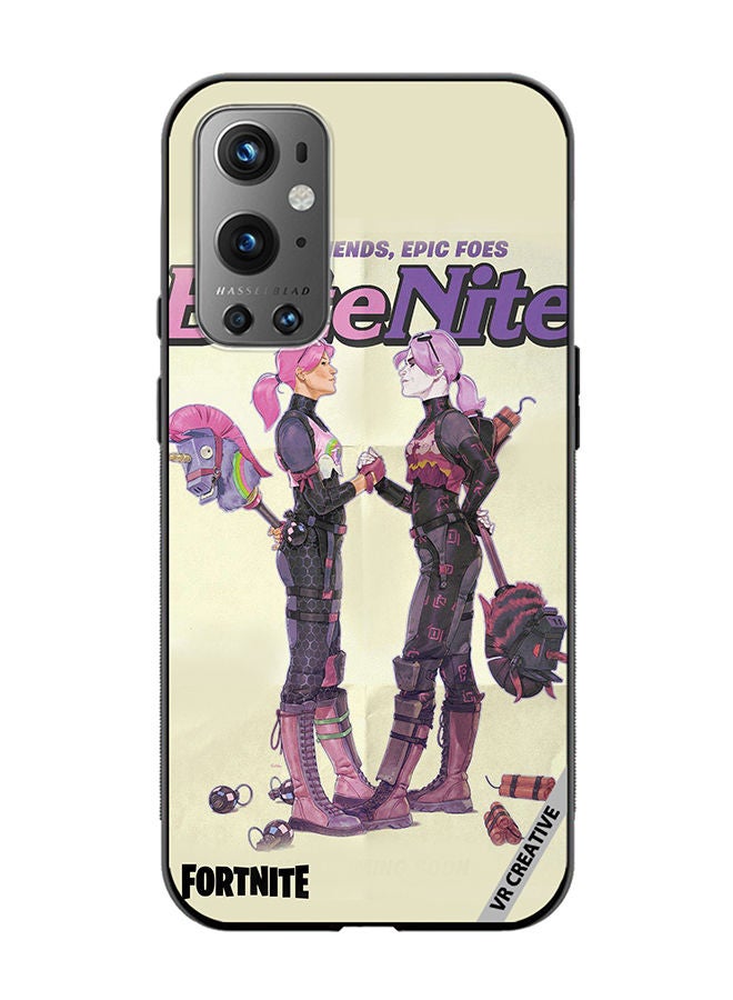 Protective Case Cover For OnePlus 9 Pro Bright Bomber Design Multicolour
