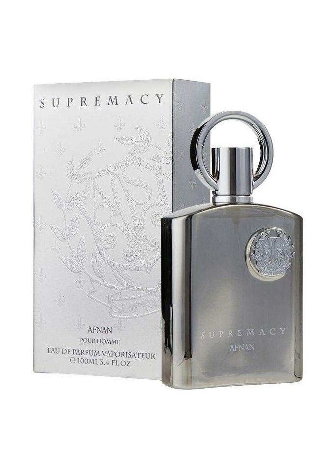 Afnan Supremacy Silver Pour Homme EDP 100ml - Image 3