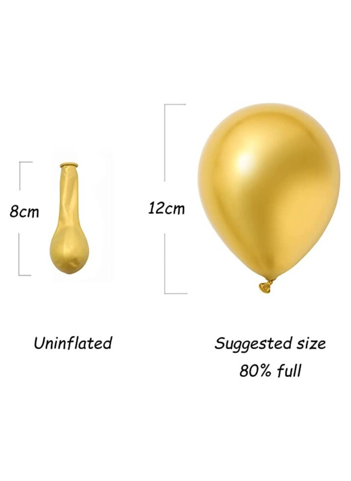 Boxwoods 70 Pieces Of Red White Chrome Gold And Confetti Balloons  - Image 4