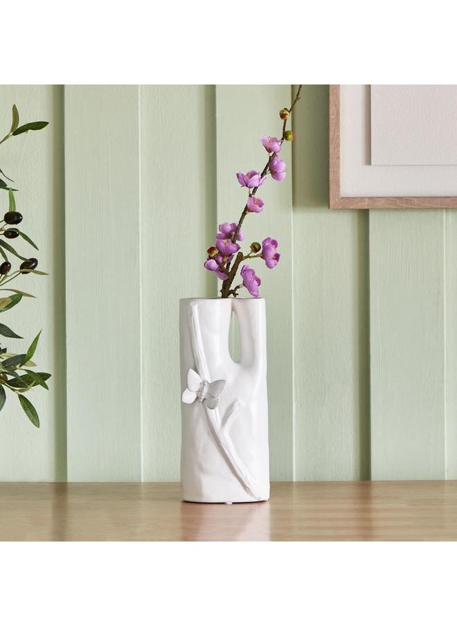 Tudor - Butterfly Ceramic Vase 11X9X25 Cm - Image 1