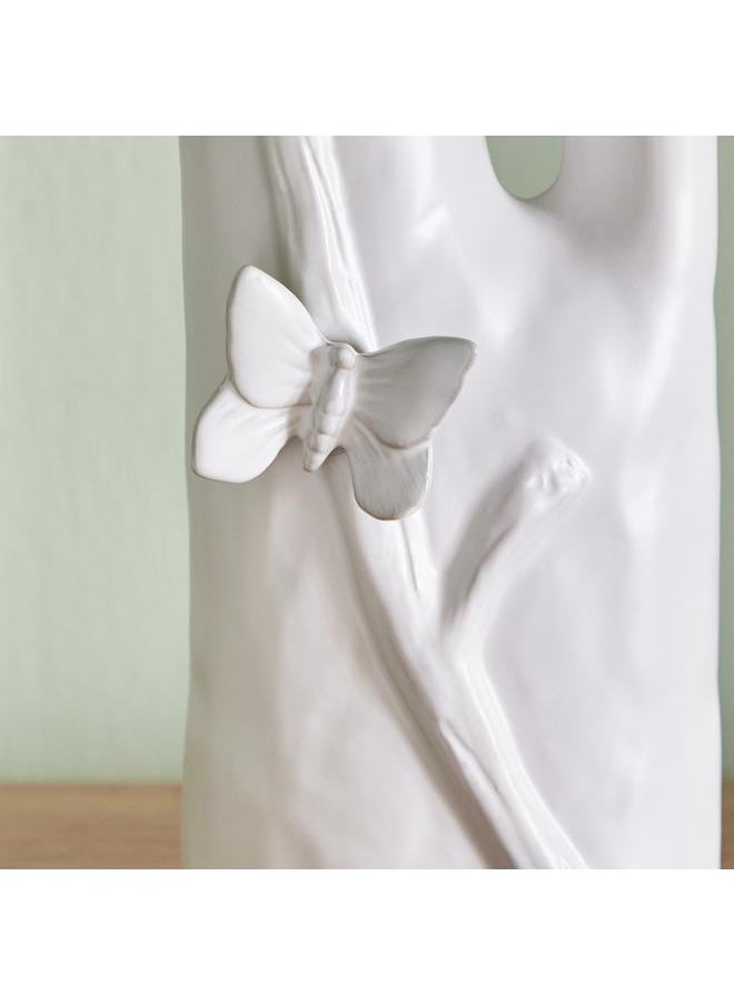Tudor - Butterfly Ceramic Vase 11X9X25 Cm - Image 1