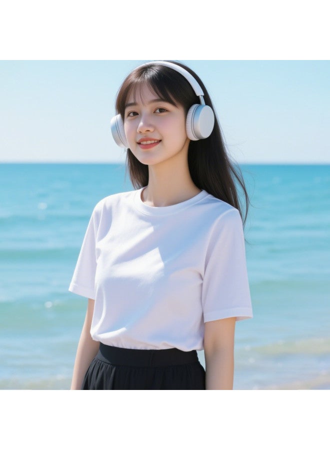 Your Sun تي شيرت صيفي ملون موحد للنساء بأكمام قصيرة، قميص أساسي من القطن القابل للتنفس - Image 3