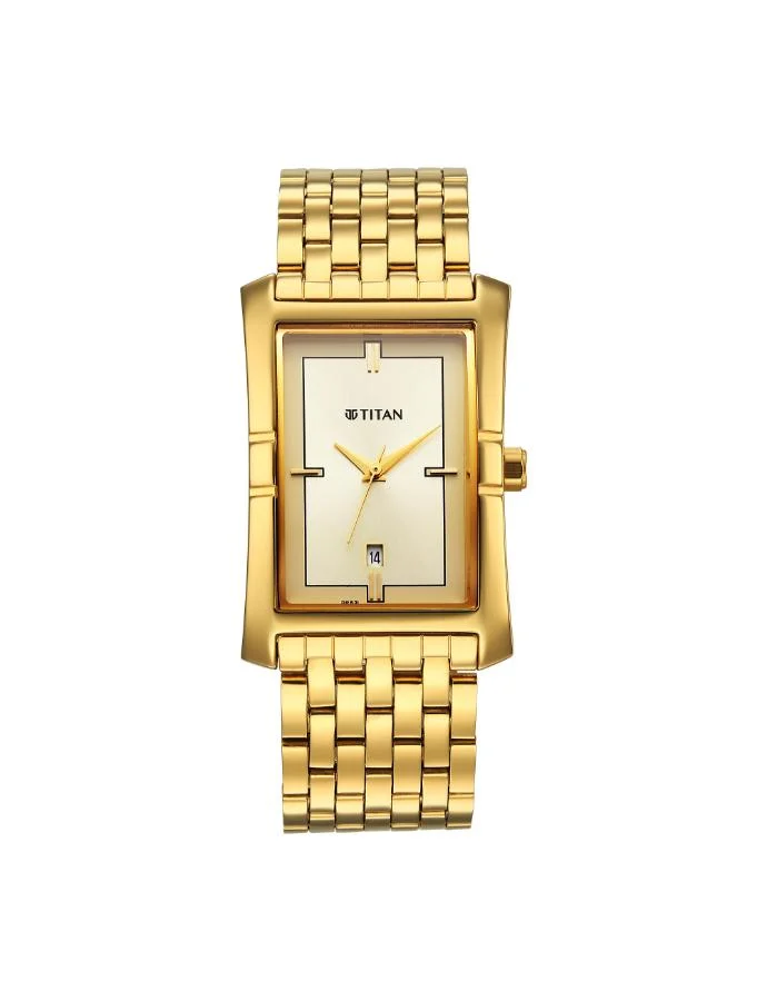 تيتان Men's Stainless Steel Analog Watch 10062YM01 -  mm
