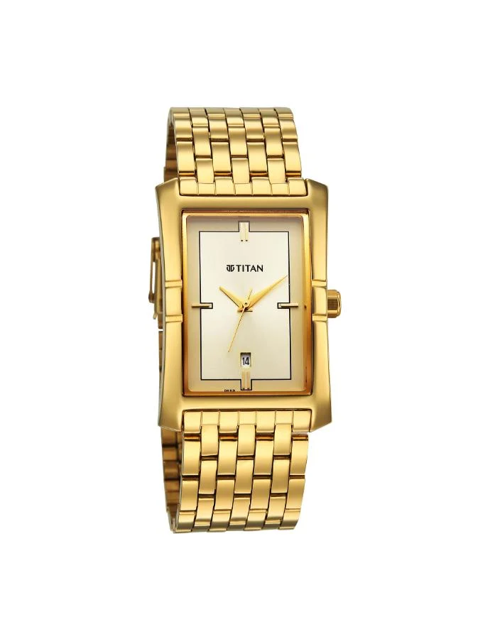 تيتان Men's Stainless Steel Analog Watch 10062YM01 -  mm