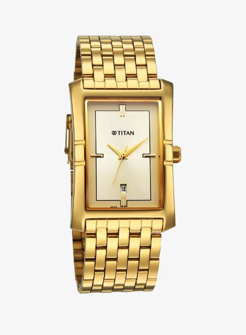 تيتان Men's Stainless Steel Analog Watch 10062YM01 -  mm