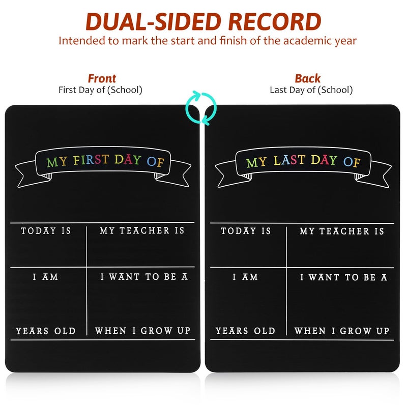 Double Sided Chalkboard and Dry Erase Board 29x21cm for Classroom Office Message Sign - Image 4