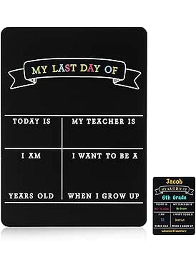Double Sided Chalkboard and Dry Erase Board 29x21cm for Classroom Office Message Sign - Image 1