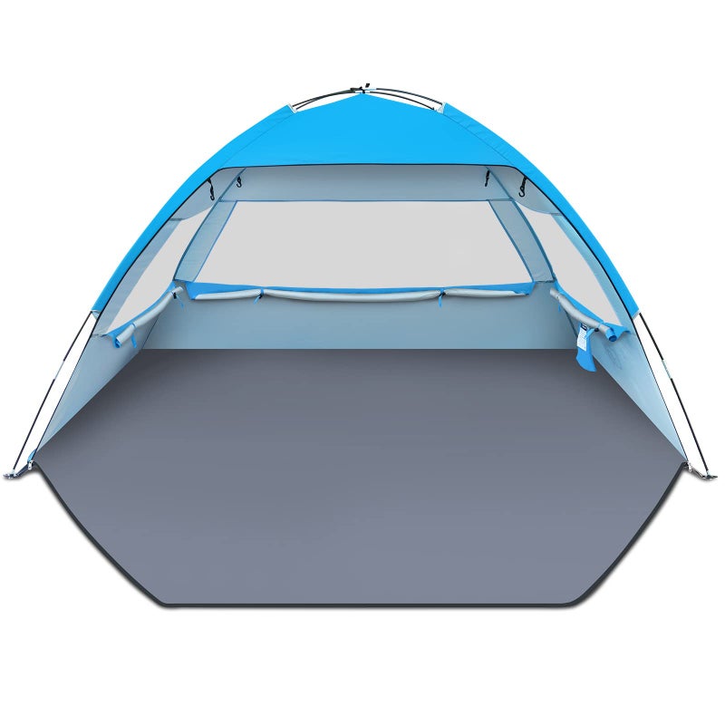 Gorich Beach Tent Sun Shelter for 3/4-5/6-7/8-10 Person with UPF 50ï¼‹UV Protection, Portable Tent Lightweight & Easy Setup Beach Shade Canopy, Cabana, Blue - Image 1