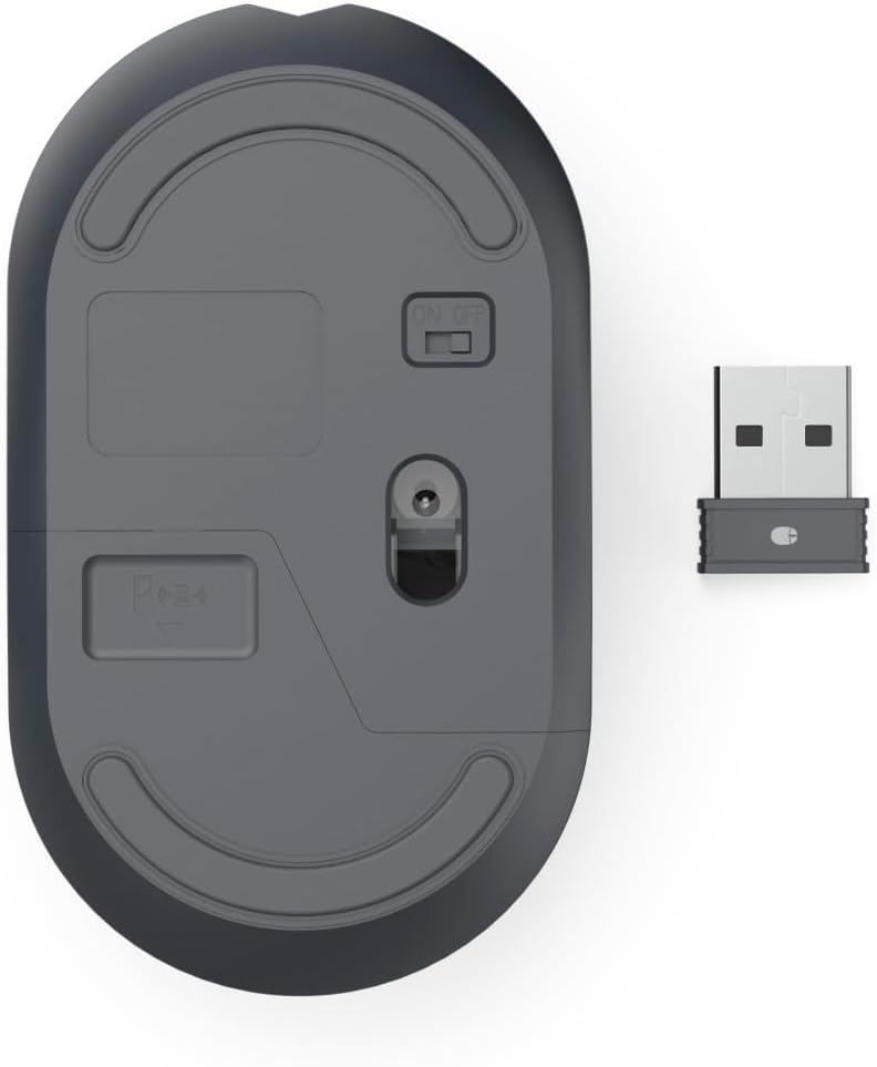 Hama Mini Wireless Mouse with No Click Noise, for Right Handed/Left Handed Users, 3 Buttons, 1600 DPI, 2.4 GHz Technology, Standby Mode, Ideal as Computer Mouse, Laptop Mouse, Black - Image 5