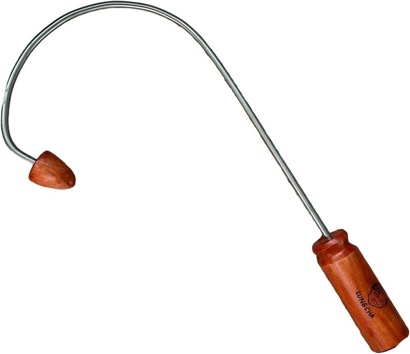 Lungcha Traditional Thai Massage Reflexology Stick Tool for Back Massage 1 of Hook Curve Back - Image 1