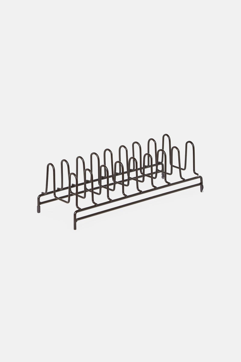 Bombay Pot Lid Organizer Rack, Black - Image 1