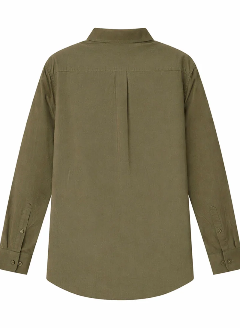 GIORDANO Men's Oxford Long Sleeve Shirt