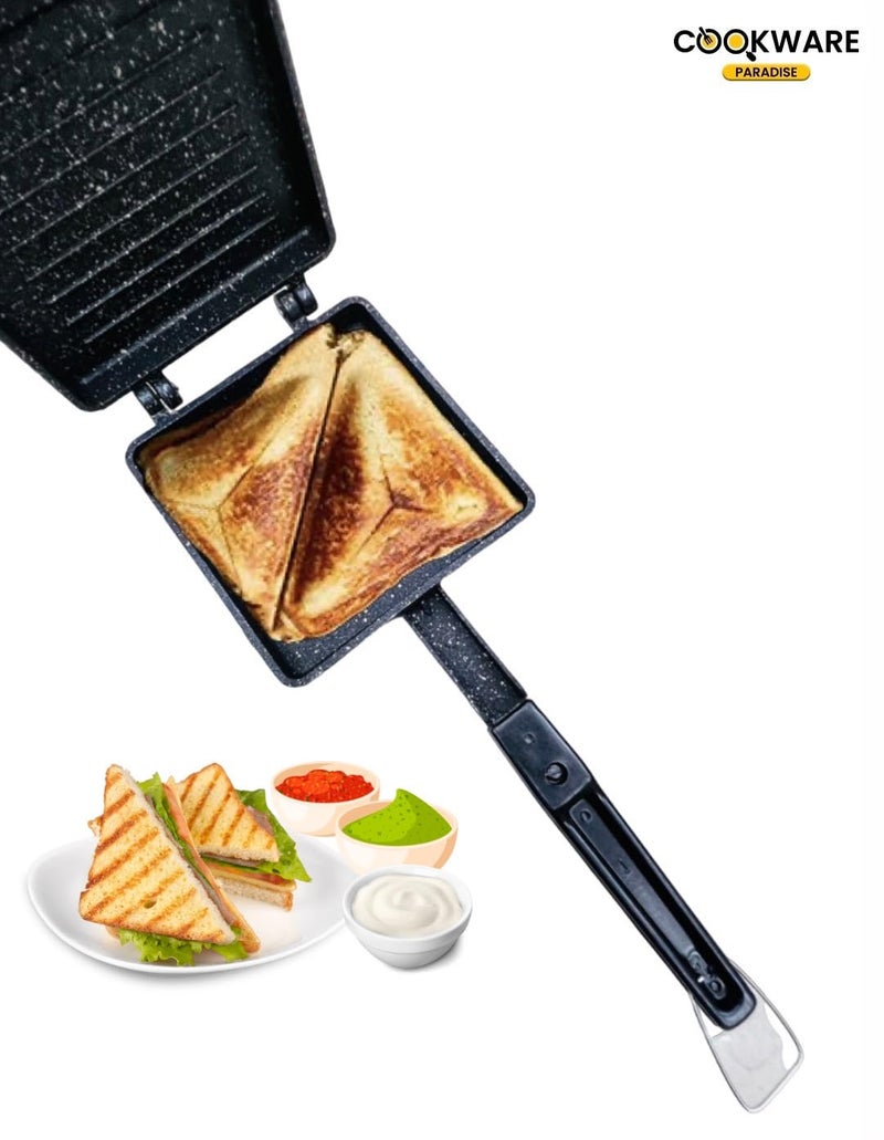 COOKWARE PARADISE COOKWARE PARADISE Jumbo GrillerNon Stick Gas Toaster Super Heavy  - Image 2