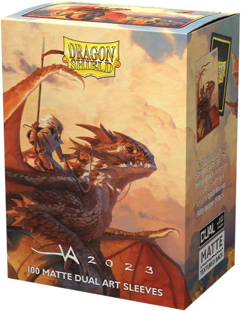 dragon shield | Matte Dual Art Standard Size Card Sleeves | 100 CT - Smooth u0026 Tough Premium TCG Sleeves - Compatible with Pokemon, Flesh u0026 Blood, One Piece u0026 Magic The Gathering | The Adameer - Image 1