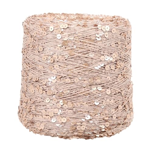 ECYC Ltd 153 Yards Cotton Sequin Yarn, Sparkle Sequin Thread for Knitting & Crocheting, DIY Craft Projects - Image 1