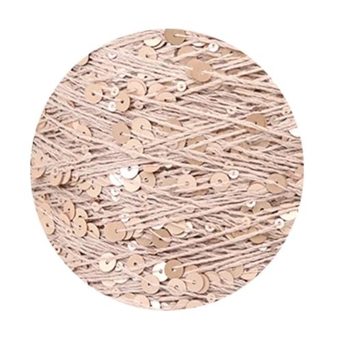 ECYC Ltd 153 Yards Cotton Sequin Yarn, Sparkle Sequin Thread for Knitting & Crocheting, DIY Craft Projects - Image 2