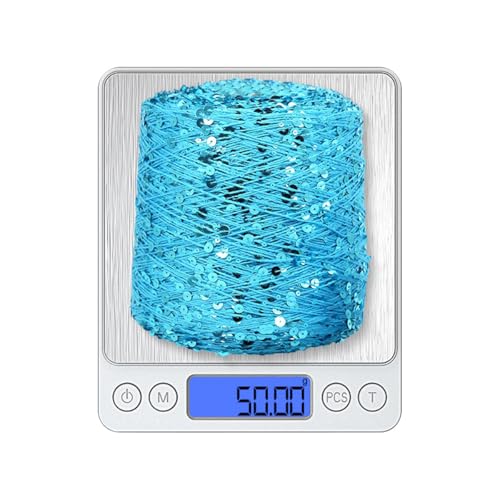ECYC Ltd 153 Yards Cotton Sequin Yarn, Sparkle Sequin Thread for Knitting & Crocheting, DIY Craft Projects - Image 4