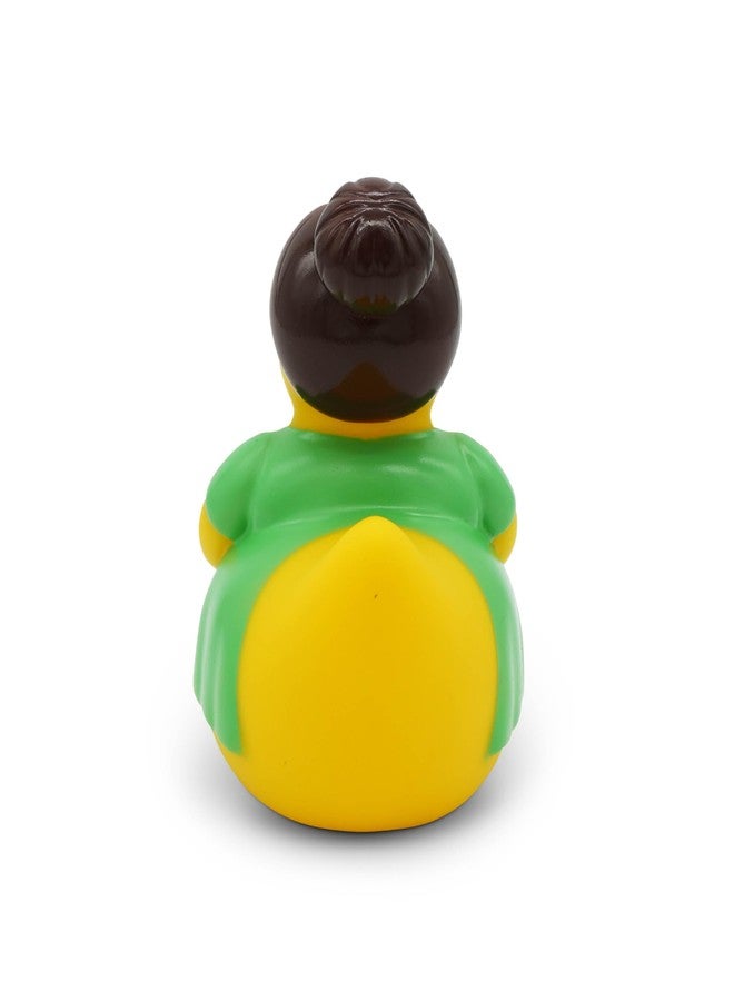 Goofballs “Baby on Board” Rubber Duck - Funny Pregnant Duck Novelty Bath Toy - 4.25" Tall x 4.5" Wide Squeaky Rubber Duck, Gag Gift, Jeep, Desk Toy - Baby on Board - Image 5