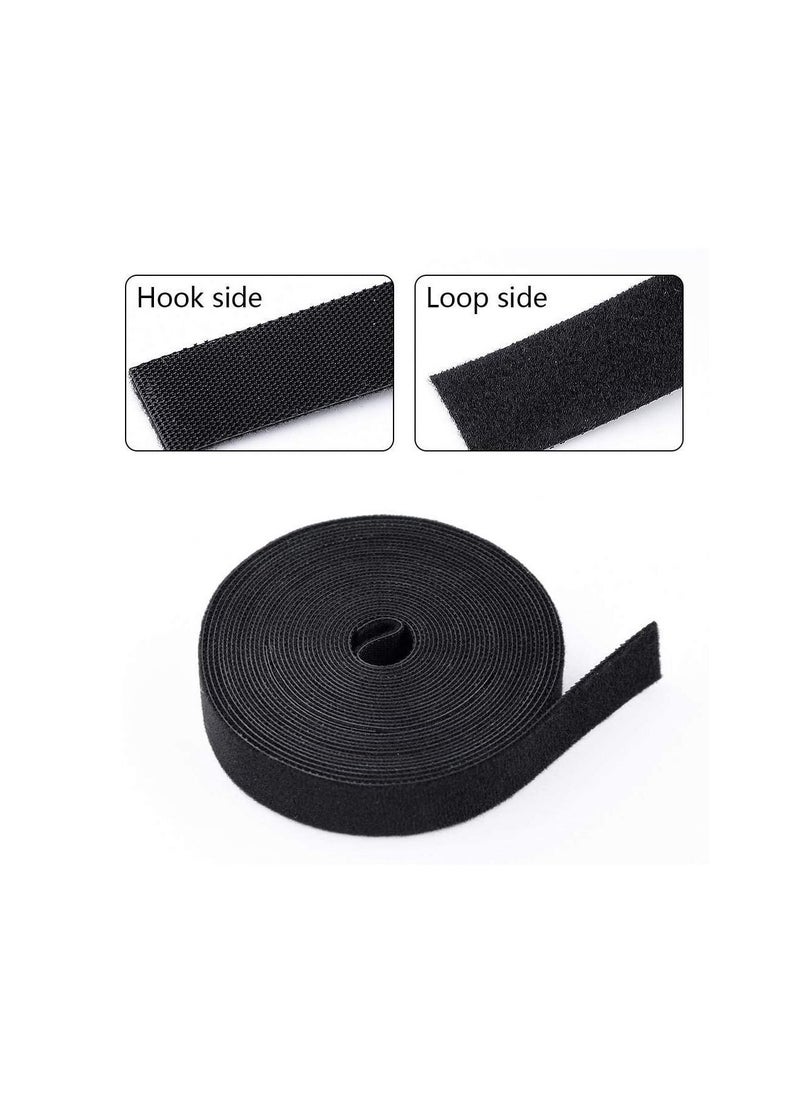 ECVV 10 Meter Reusable Fastening Tape 1 Roll, Double Side Cord Tie Strap for Organizer or Storage, Cable Organizer Wire Straps for Electronics Accessories  - Image 3
