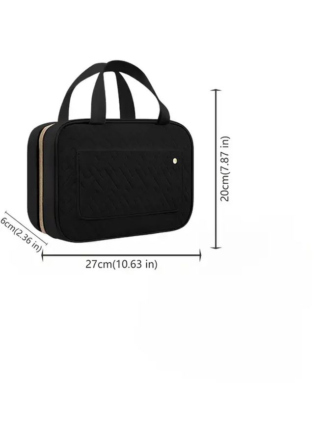 A Pink Women Travel Toiletry Bag Hanging Organizer For Makeup And Toiletries With Hook Multiple Compartments Perfect For On The Go Travel - Image 4