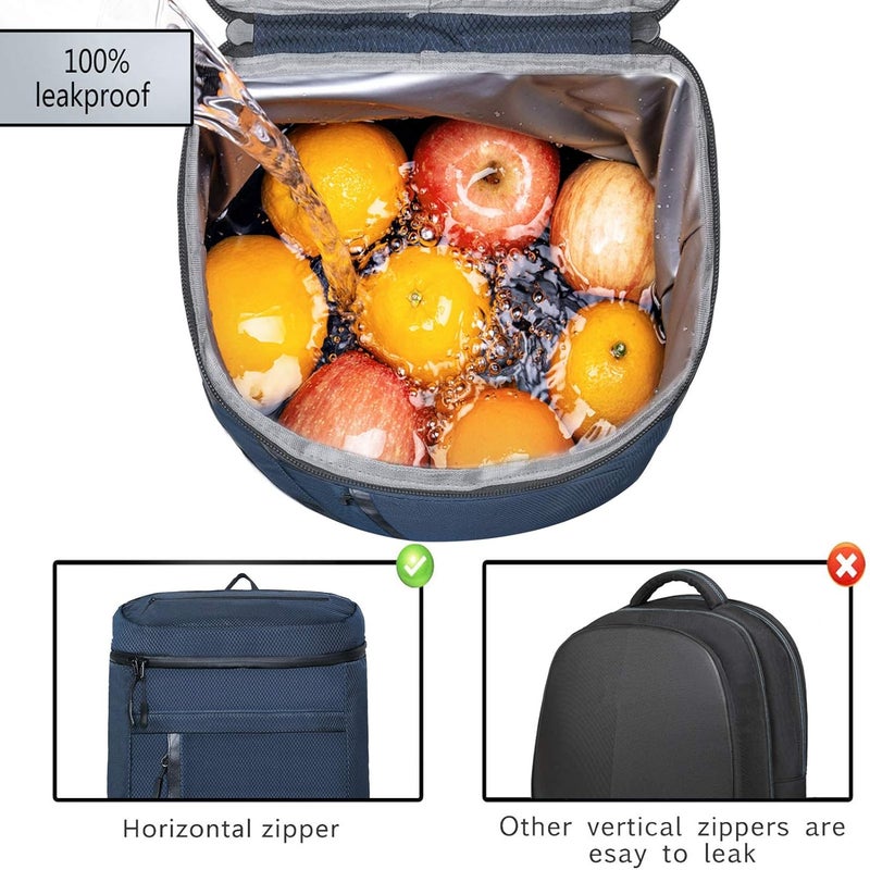 FORICH Soft Cooler Backpack Insulated Waterproof Backpack Cooler Bag Leak Proof Portable Small Cooler Backpacks to Work Lunch Travel Beach Camping Hiking Picnic Fishing Beer for Men Women - Image 2