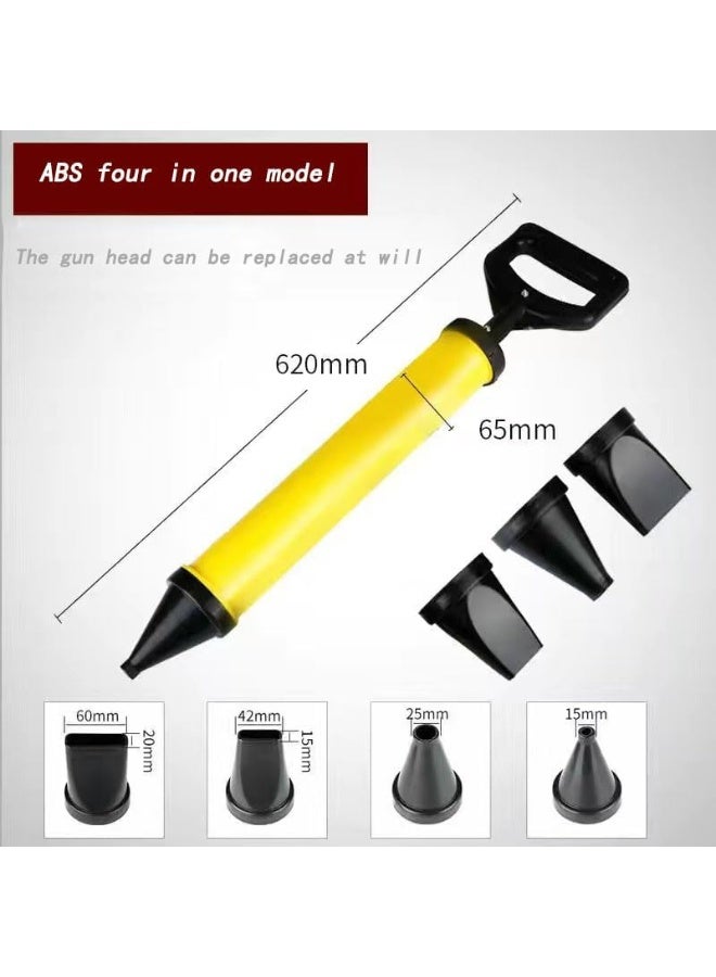 Cement slurry spraying tool, filling cement pump, mortar grouting gun, 620mm manual joint filling tool, with interchangeable nozzles - Image 2