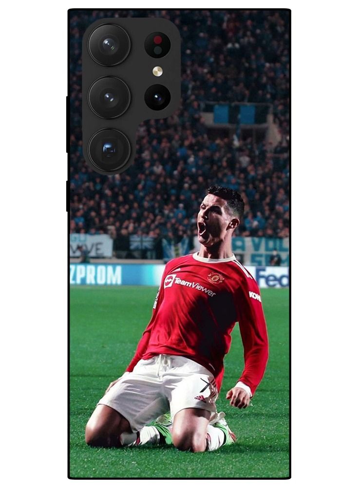 Protective Printed Mobile Cover Football Player Cristiano Ronaldo For Samsung Galaxy S23 Ultra