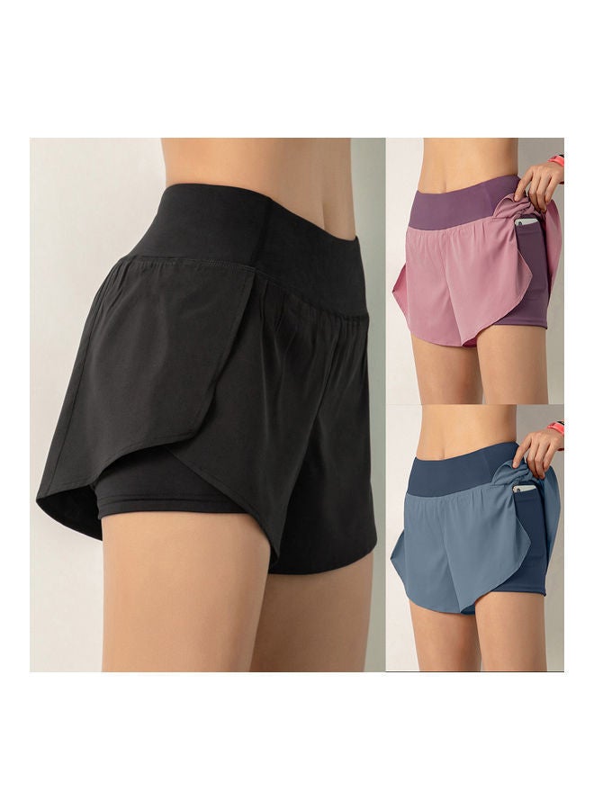 NIBEMINENT 2-In-1 With Pocket Wide Waistband Coverage Layer Compression Liner Running Shorts XL 20 x 3 18cm  - Image 4