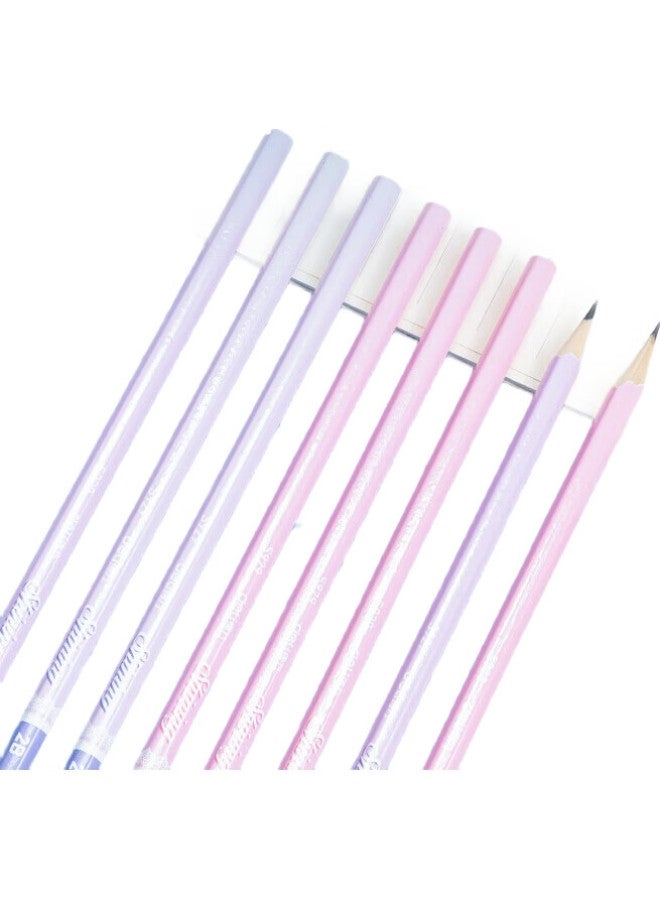 Deli 2B Writing Pencils, Student Pencils, Exam Pencils, 50 Pencils Per Barrel, Macaron Colors, Hexagonal Shaft, Drawing And Doodling, Gift, S929 [Back-To Gift] - Image 2
