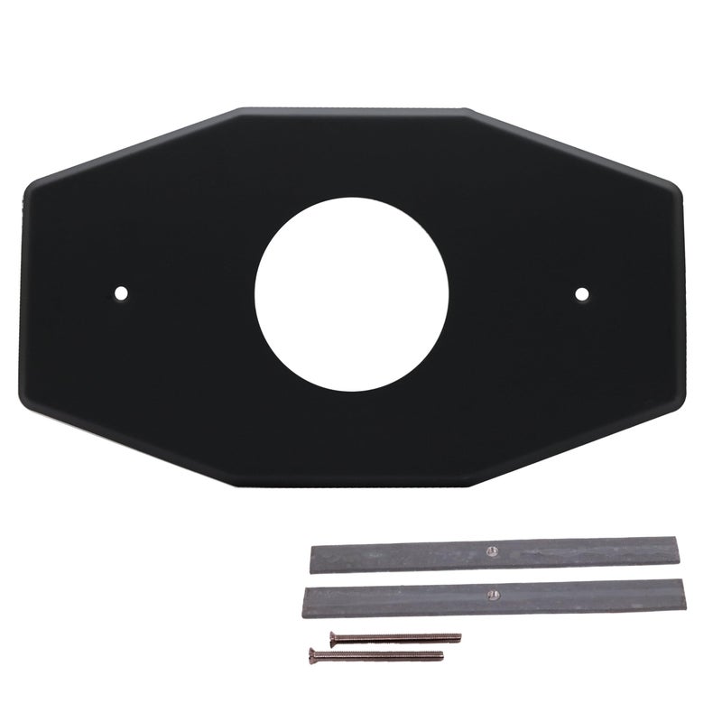 Westbrass OneHole Remodel Plate for Mixet Matte Black D50362 13 in - Image 2