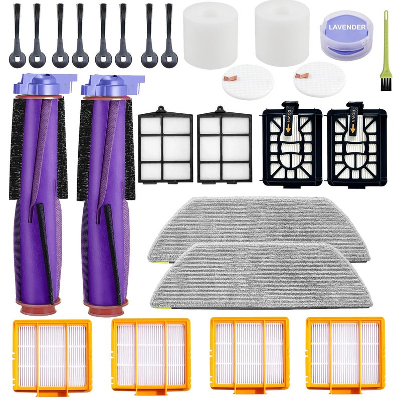 JoyBros Replacement Parts Accessories for Shark Power Detect RV2820AE AV2800ZE RV2820YE RV2820ZE AV2700ZE RV2800AE RV2800S AV2810ZEWH AV2900XE RV2920XE AV2810ZEBK Roller/Side HEPA/Filter - Image 1