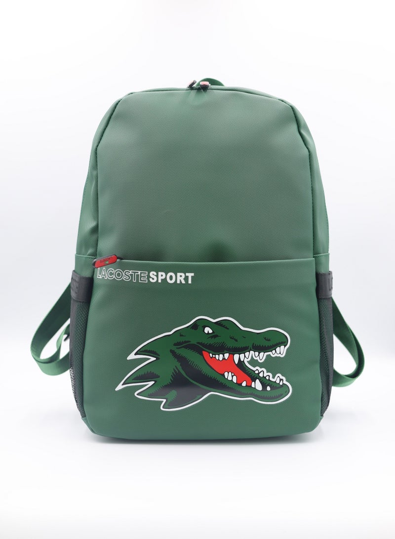 LACOSTE Lacoste backpack Printed with crocodile  - Image 1
