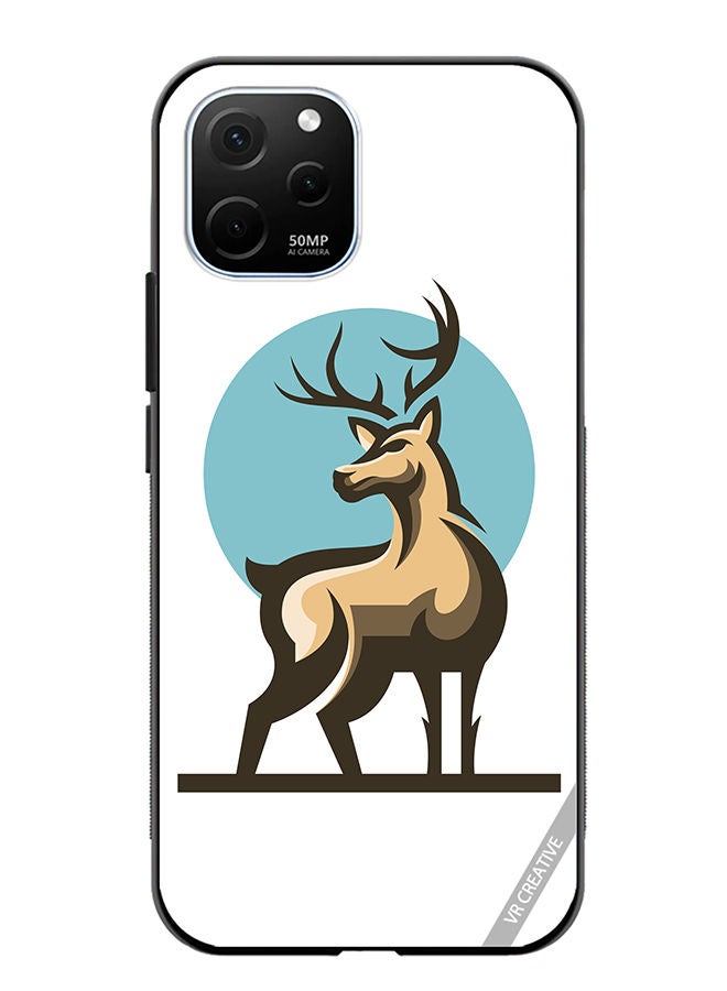 VR CREATIVE Protective Case Cover For Huawei Enjoy 50z Deer Design Multicolour - Image 1