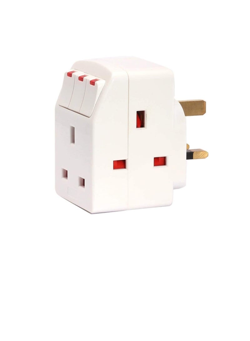 13Amp محول مع مفاتيح فردية - Image 1