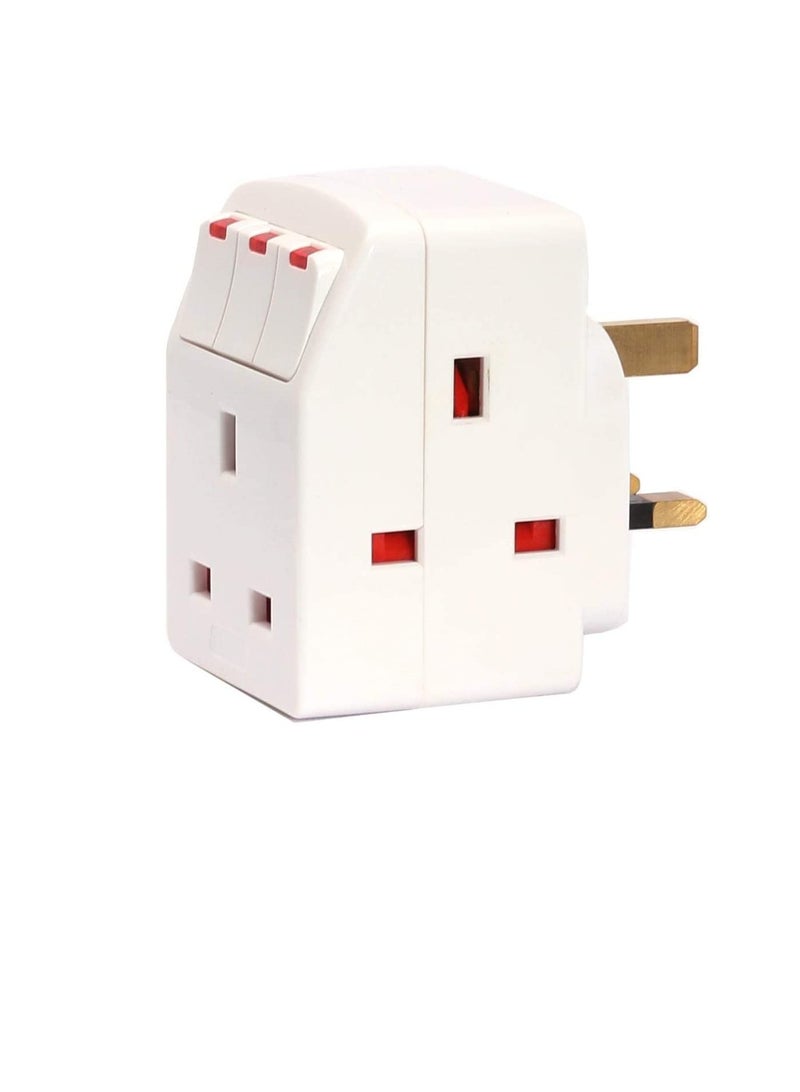 13Amp محول مع مفاتيح فردية - Image 2