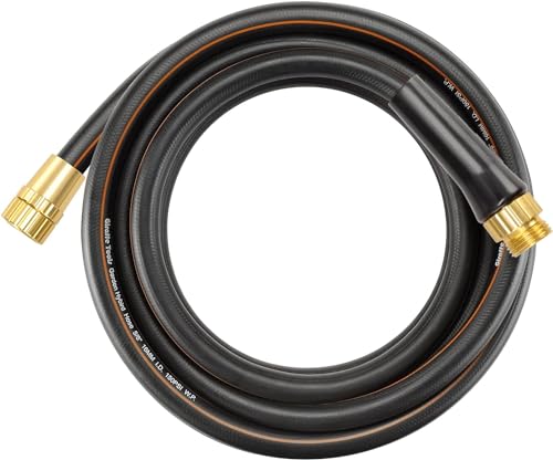 Giraffe Tools Garden Hose 25ft x 5/8'', Water Hose Heavy Duty, Flexible, Lightweight Hybrid Hose with Swivel Handle, Male to Female Fittings - Image 1
