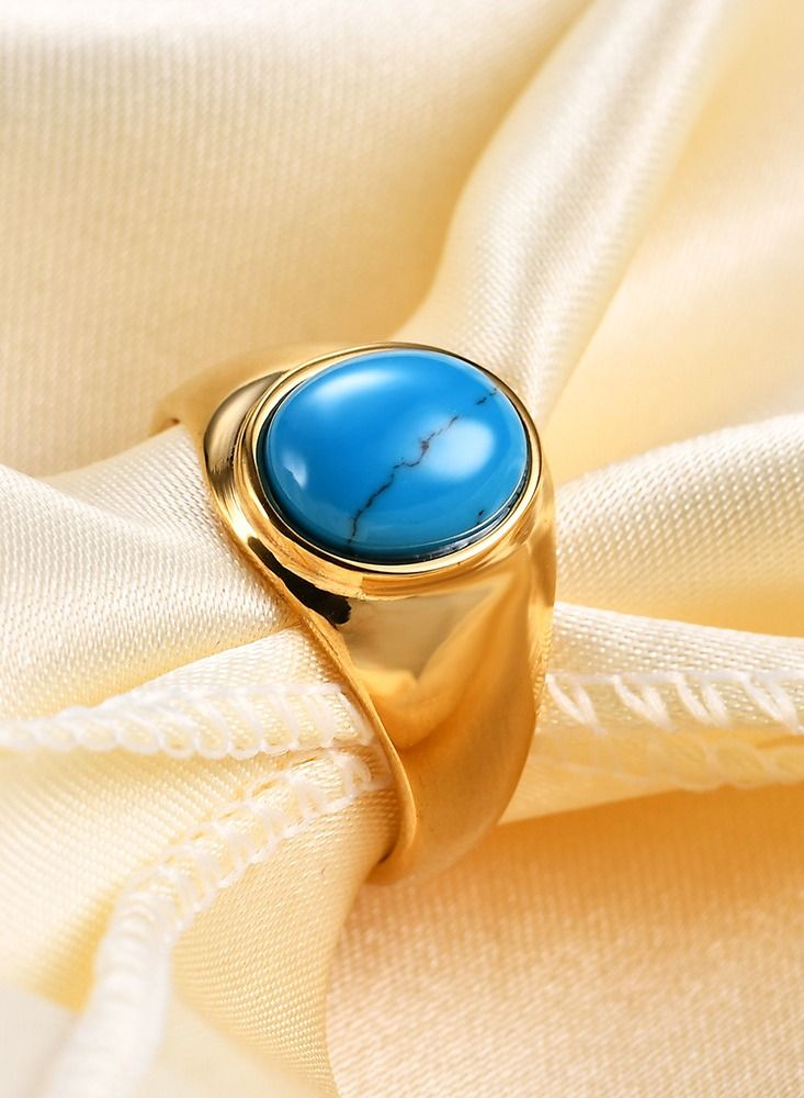 Stainless Steel Solid Polished Signet Ring