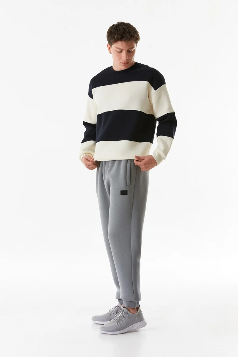 فولامودا Color Block Crew Neck Sweatshirt