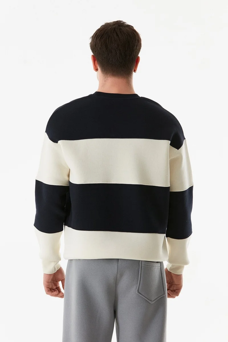 فولامودا Color Block Crew Neck Sweatshirt