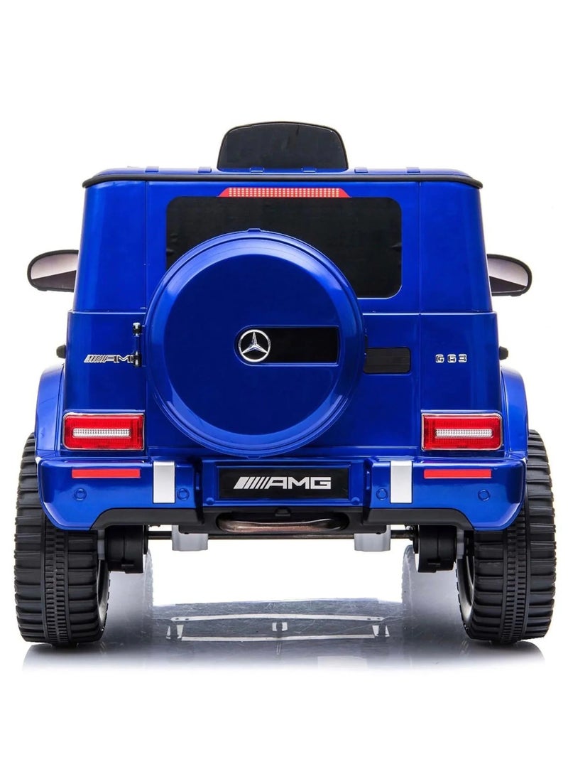 Mercedes-Benz - 12V Mercedes Benz G63 Kids Ride on Car Jeep - Painting Blue - Image 1