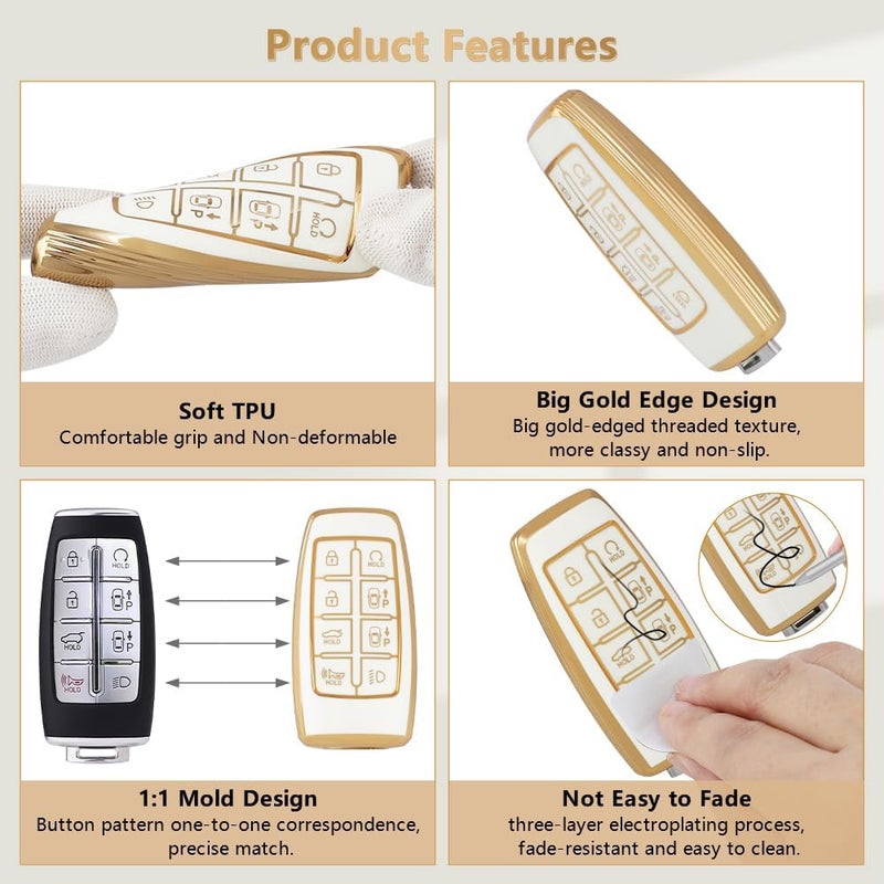 PIFOOG Key Fob Cover for Genesis GV70 GV80 - Image 5