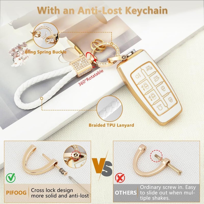 PIFOOG Key Fob Cover for Genesis GV70 GV80 - Image 3