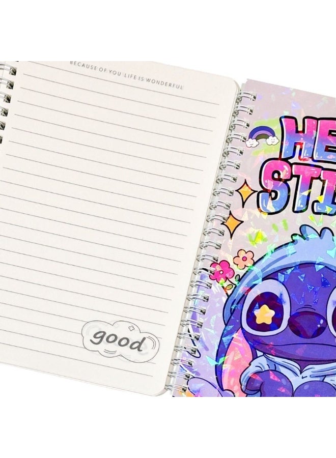 ستيتش دفتر ملاحظات ستيتش كارتون A5 دفتر ملاحظات ملفوف للطلاب - Image 2